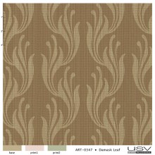 art-0347 damask leaf